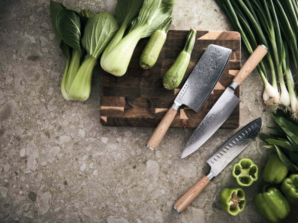 VINGA Hattasan Damasko santoku peilis su VG10 plieno šerdimi - Image 4