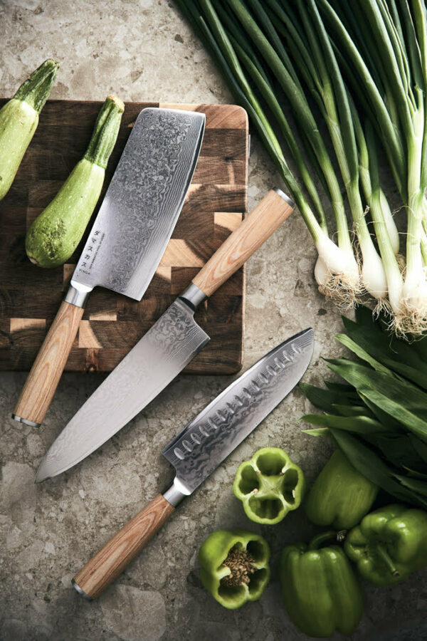 VINGA Hattasan Damasko santoku peilis su VG10 plieno šerdimi - Image 5