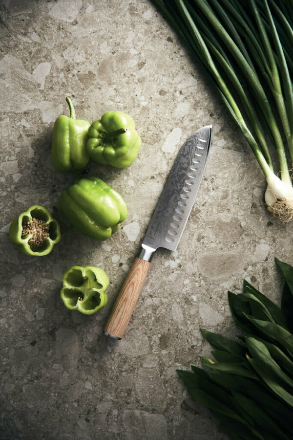 VINGA Hattasan Damasko santoku peilis su VG10 plieno šerdimi - Image 6