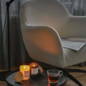 Ukiyo prabangi kvapnioji žvakė su bambuko dangteliu