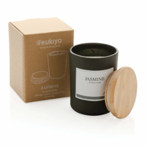 Ukiyo prabangi kvapnioji žvakė su bambuko dangteliu