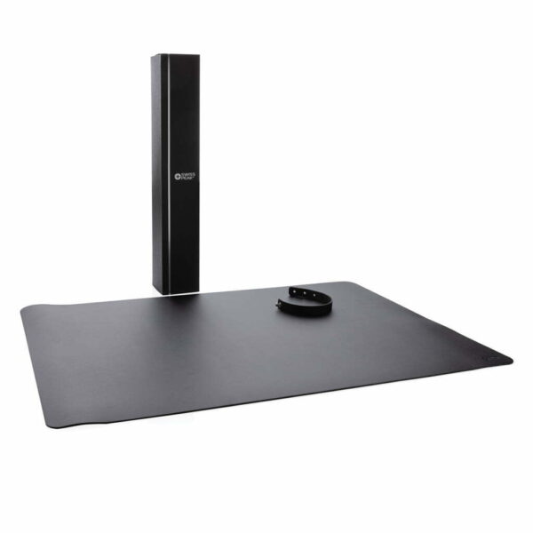 Swiss Peak GRS sertifikuotas perdirbtas PU darbo stalo kilimėlis – juodas, 60x40 cm - Image 11