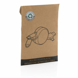 RCS perdirbto plastiko „Ontario“ 6-ių jungčių ištraukiamas laidas