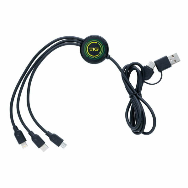 RCS perdirbto TPE ir plastiko 6-ių jungčių įkrovimo laidas - Image 6