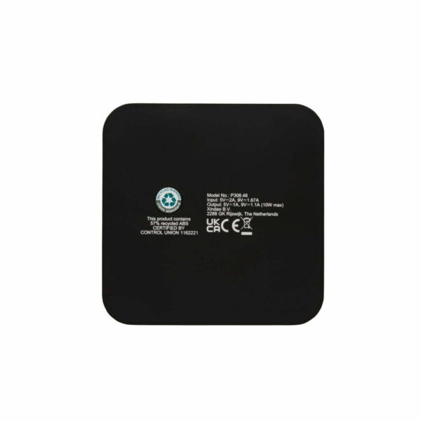 RCS perdirbto plastiko 10W belaidis įkroviklis su USB prievadais - Image 4