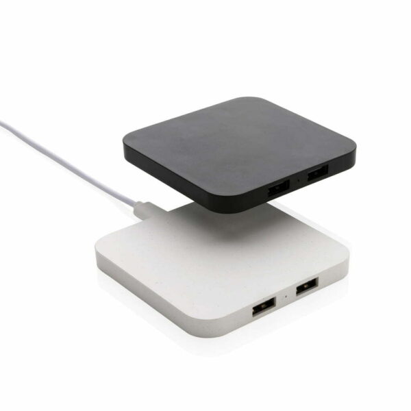 RCS perdirbto plastiko 10W belaidis įkroviklis su USB prievadais - Image 6