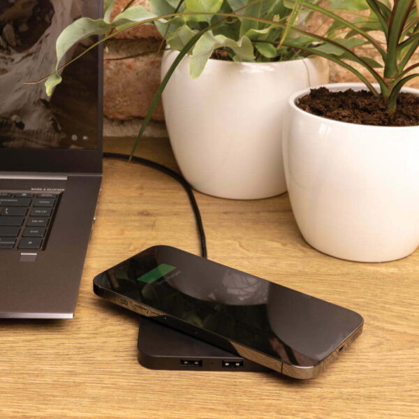 RCS perdirbto plastiko 10W belaidis įkroviklis su USB prievadais - Image 7