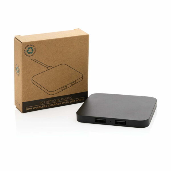 RCS perdirbto plastiko 10W belaidis įkroviklis su USB prievadais - Image 8