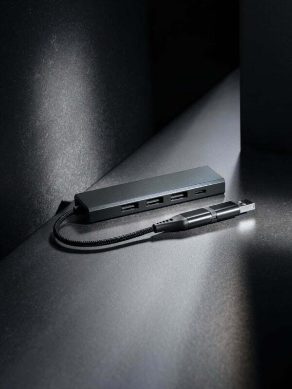 Terra RCS perdirbtas aliuminio USB šakotuvas su 3 USB prievadais - Image 7