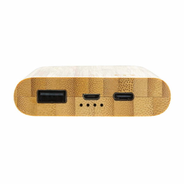FSC® sertifikuoto bambuko išorinis įkroviklis 5 000 mAh - Image 7