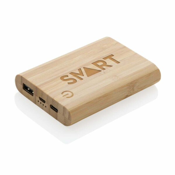FSC® sertifikuoto bambuko išorinis įkroviklis 5 000 mAh - Image 9