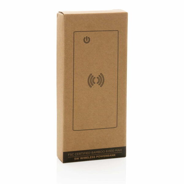 FSC® sertifikuoto bambuko belaidis įkroviklis 8 000 mAh - Image 13