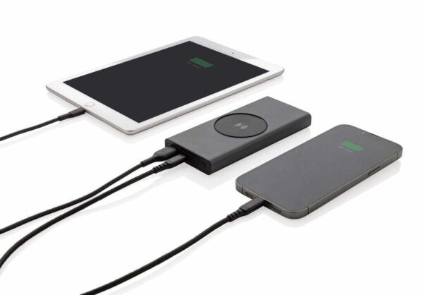 Terra RCS perdirbtas 18W aliuminio 10 000 mAh belaidis įkroviklis - Image 4
