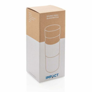 Dvigubų sienelių borosilikatinio stiklo butelis Impact