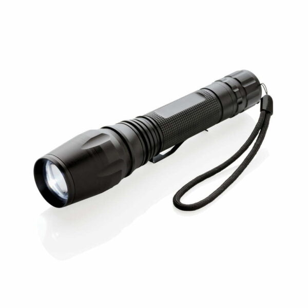 10W CREE LED žibintuvėlis su reguliuojamu spinduliu