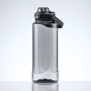 Didelis vandens buteliukas, 1500 ml, su rankena, pagamintas iš Tritan medžiagos, atsparus pratekėjimui, tinkamas kelionėms ir darbui