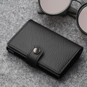 RFID odinė piniginė su dėklu kortelėms