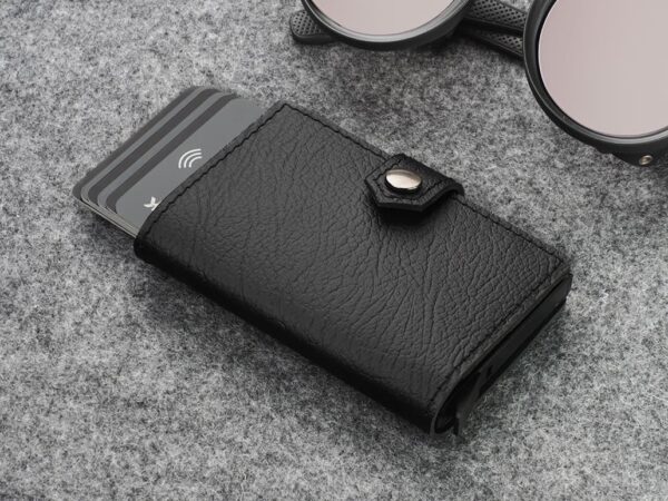 RFID odinė piniginė su dėklu kortelėms - Image 9