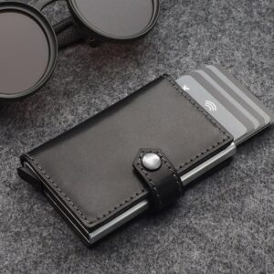 Premium odos piniginė su RFID apsauga ir dėklu kortelėms