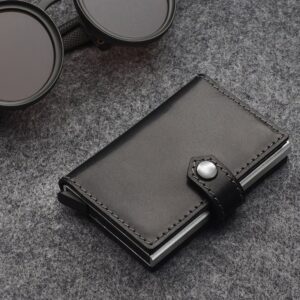 Premium odos piniginė su RFID apsauga ir dėklu kortelėms