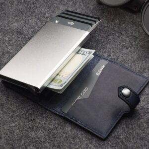 Premium odos piniginė su RFID apsauga ir dėklu kortelėms