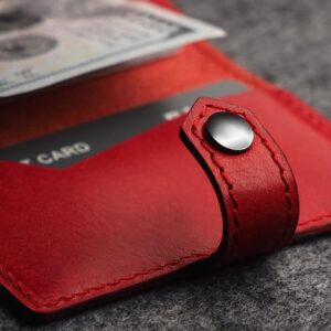 Premium odos piniginė su RFID apsauga ir dėklu kortelėms