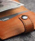 Premium odos piniginė su RFID apsauga ir dėklu kortelėms - Image 10