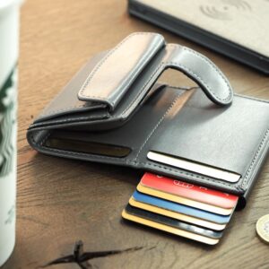 Perdirbtos odos piniginė su RFID apsauga su kortelių dėklu