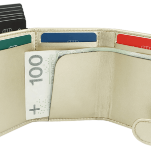 Perdirbtos odos piniginė su RFID apsauga su kortelių dėklu