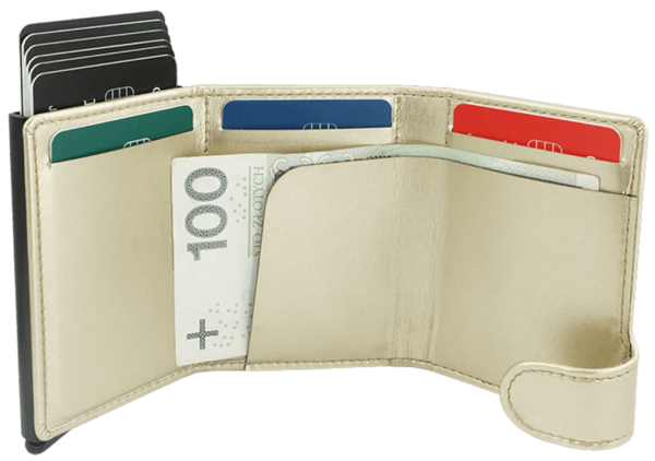 Perdirbtos odos piniginė su RFID apsauga su kortelių dėklu - Image 6