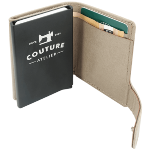 Perdirbtos odos piniginė su RFID apsauga su kortelių dėklu