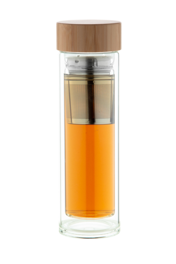 Stiklinis buteliukas su arbatos sieteliu, 420 ml - Image 2