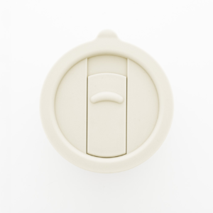 Silikonu dengtas keramikinis puodelis, 300 ml.