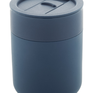 Silikonu dengtas keramikinis puodelis, 300 ml.