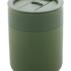 Silikonu dengtas keramikinis puodelis, 300 ml.