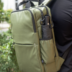 Neperšlampama RPET kuprinė su 2 užtrauktukais