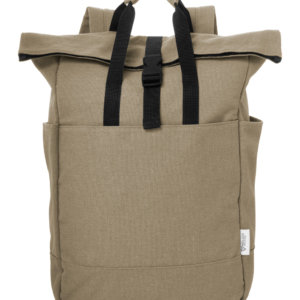 Perdirbtos medvilnės kuprinė su sagtimi