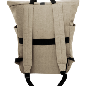 Perdirbtos medvilnės kuprinė su sagtimi