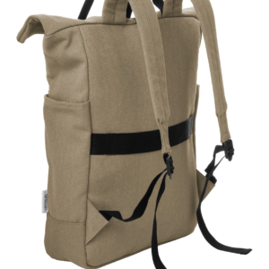 Perdirbtos medvilnės kuprinė su sagtimi