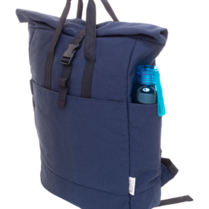 Perdirbtos medvilnės kuprinė su sagtimi