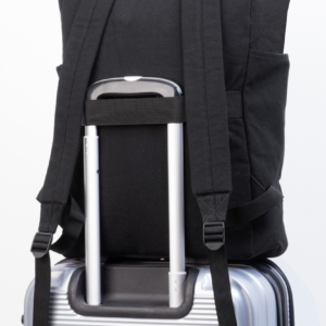 Perdirbtos medvilnės kuprinė su sagtimi