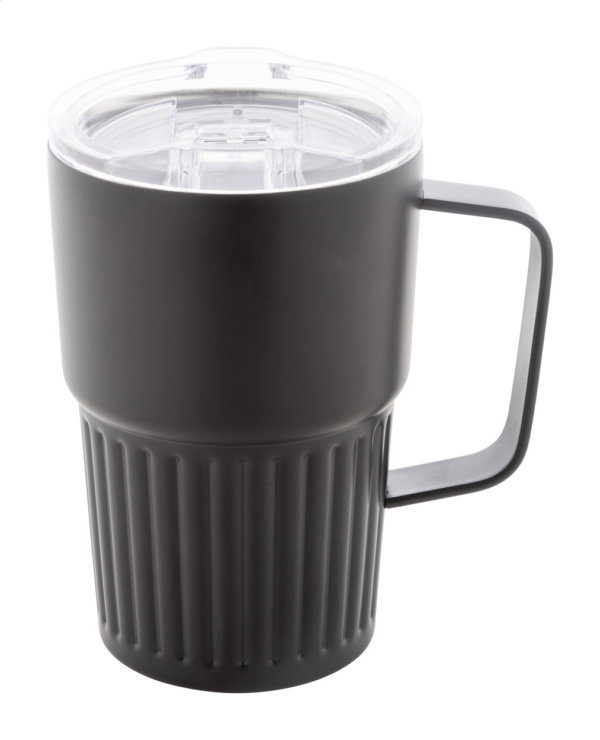 Termo puodelis su rankena, 470 ml, perdirbtas nerūdijantis plienas