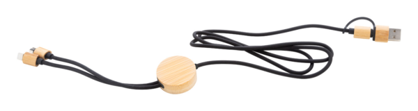 RPET ir bambuko USB įkroviklio kabelis - Image 2