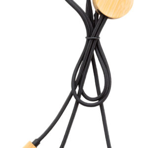 RPET ir bambuko USB įkroviklio kabelis