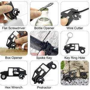 Džipo formos multifunkcinis įrankis
