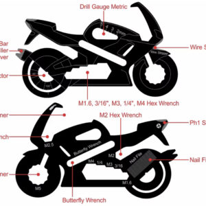Motociklo formos multifunkcinis įrankis