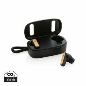 RCS recycled plastic & FSC® bamboo TWS earbuds