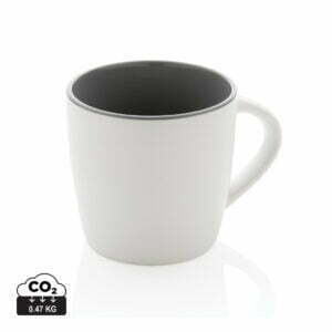 Ceramic mug with coloured inner